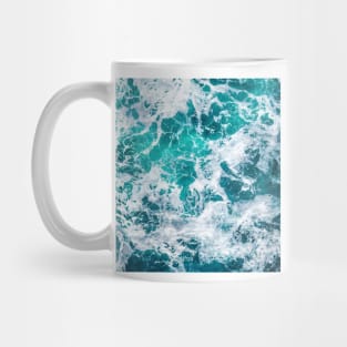 Ocean foam, Blue Ocean Summer Beach Waves Mug